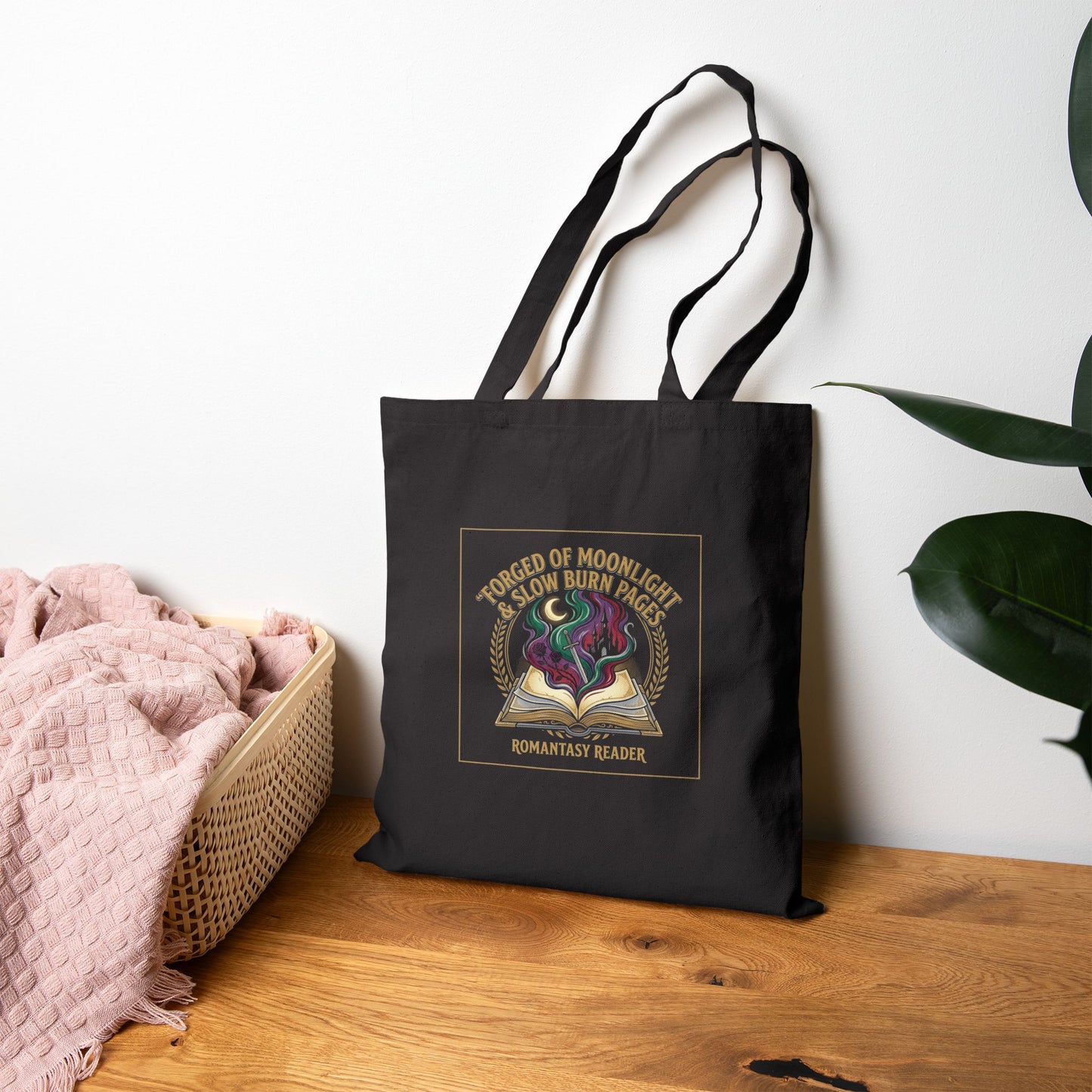 Forged of Moonlight Book Lover Tote | Romantasy, Enchanted Gothic